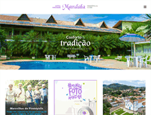 Tablet Screenshot of hotelpousadamandala.com.br